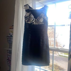 Black and White Wedding Guest Dress